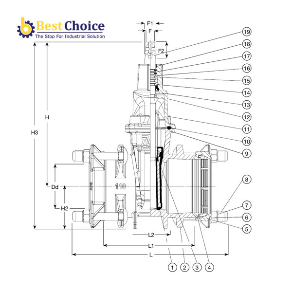 AVK VAN CỔNG EE SUPA PLUS, PN16