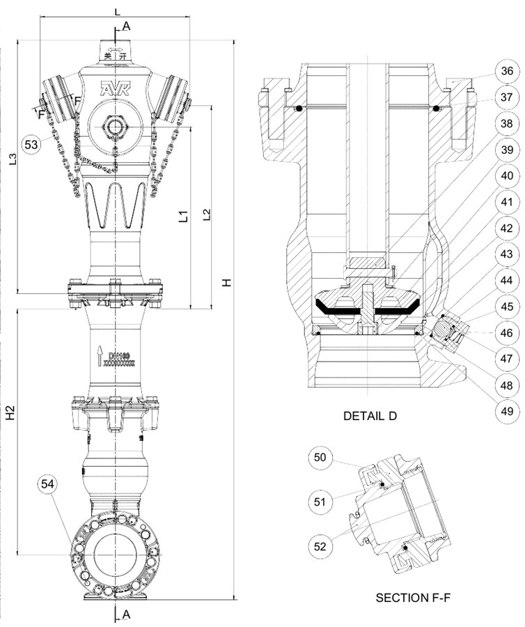 AVK TRỤ CỨU HỎA KHÔ NGOÀI TRỜI, PN16