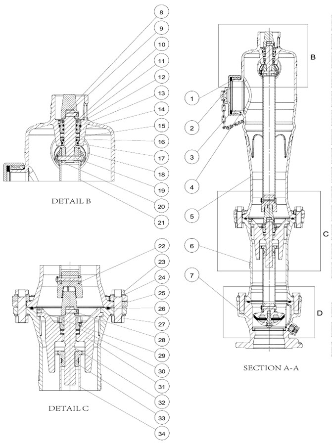 AVK TRỤ CỨU HỎA KHÔ NGOÀI TRỜI, PN16 120