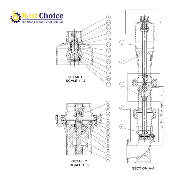 AVK Trụ cứu hỏa nổi, PN16