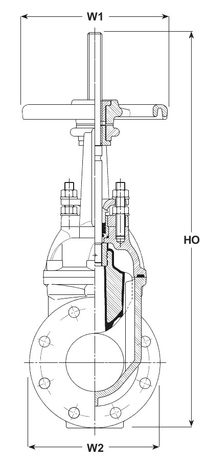 AVK VAN CỔNG MẶT BÍCH, AWWA, PN10-PN16