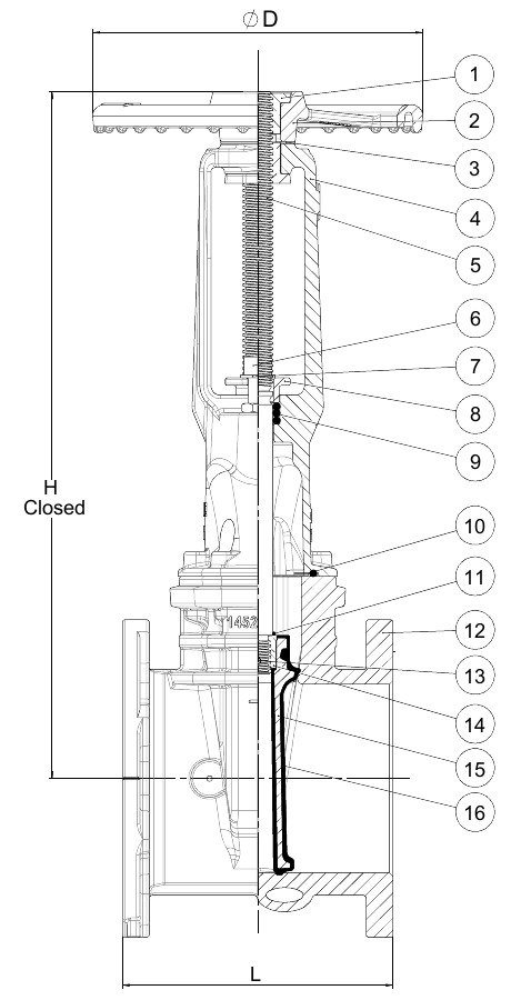 AVK VAN CỔNG MẶT BÍCH, OS&Y, CHỨNG NHẬN ULFM, 250 PSI
