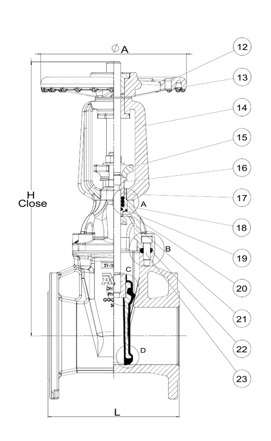 AVK VAN CỔNG MẶT BÍCH, TIÊU CHUẨN BS, PN10-PN16