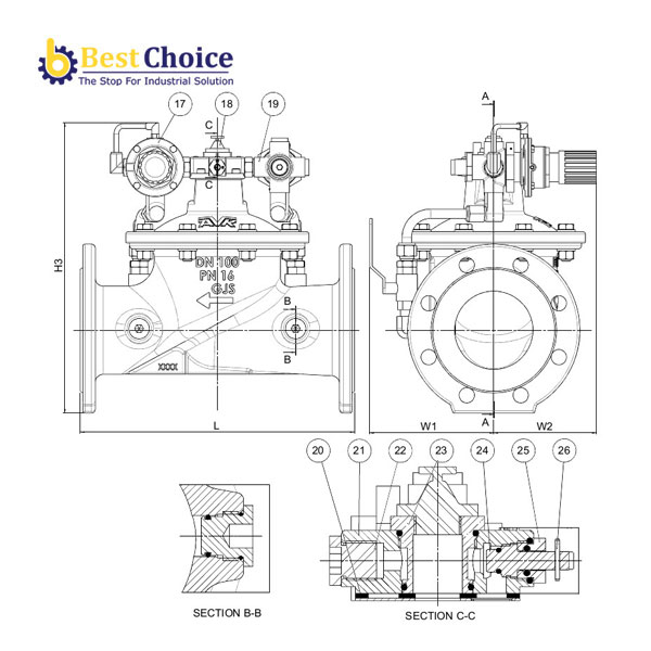 AVK VAN GIẢM ÁP, PN10