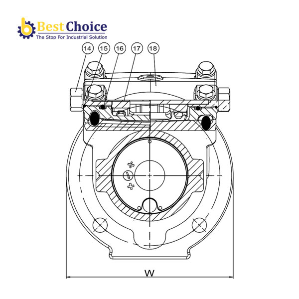 AVK VAN MỘT CHIỀU CÁNH LẬT