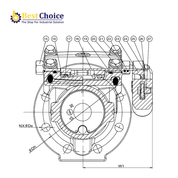AVK VAN MỘT CHIỀU CÁNH LẬT, MẶT TỰA ĐÀN HỒI, PN10