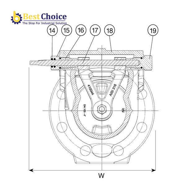 AVK VAN MỘT CHIỀU CÁNH LẬT