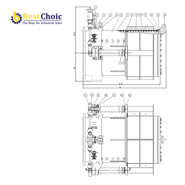 AVK VAN XẢ KIỂU FIXED CONE, PN10PN16 857