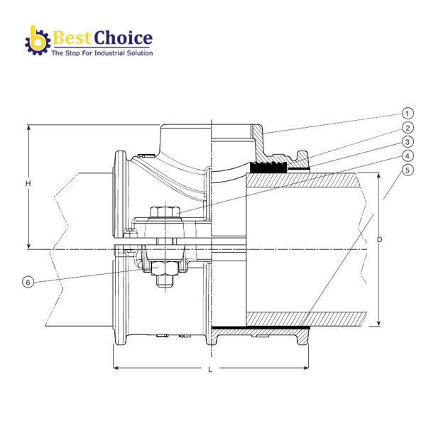 BẢN VẼ AVK ĐAI KHỞI THỦY, PN16, 00-001