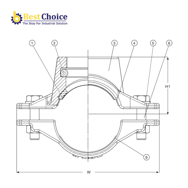 BẢN VẼ AVK ĐAI KHỞI THỦY, PN16, 14-001