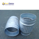 Grooved metal braided hose
