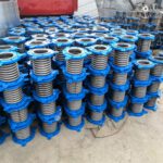 Metal bellows with carbon steel spray painted flange-1