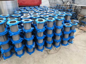 Metal bellows with carbon steel spray painted flange-1