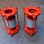 Metal bellows with carbon steel spray painted flange-3