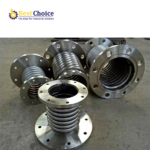 Metal expansion joint without tie rod