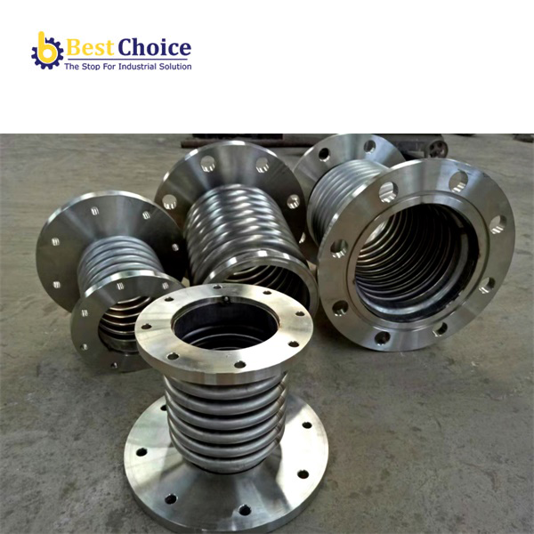 Metal expansion joint without tie rod