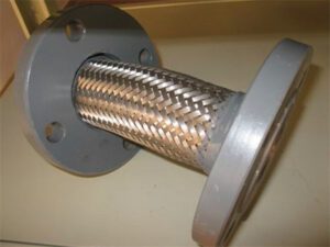 Painted carbon steel flange flexible braided hose-1