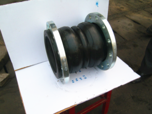 Stainless steel flange double ball rubber joint-1