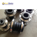 Stainless steel flange double ball rubber joint