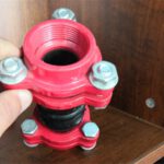 Thread flange union rubber joint - khớp nối giãn nở kết nối ren - 1