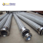 Threaded metal hose pump connector