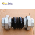 Twin sphere thread union rubber expansion joint