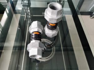 Twin sphere thread union rubber expansion joint-2