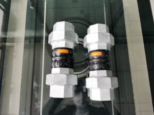 Twin sphere thread union rubber expansion joint-3